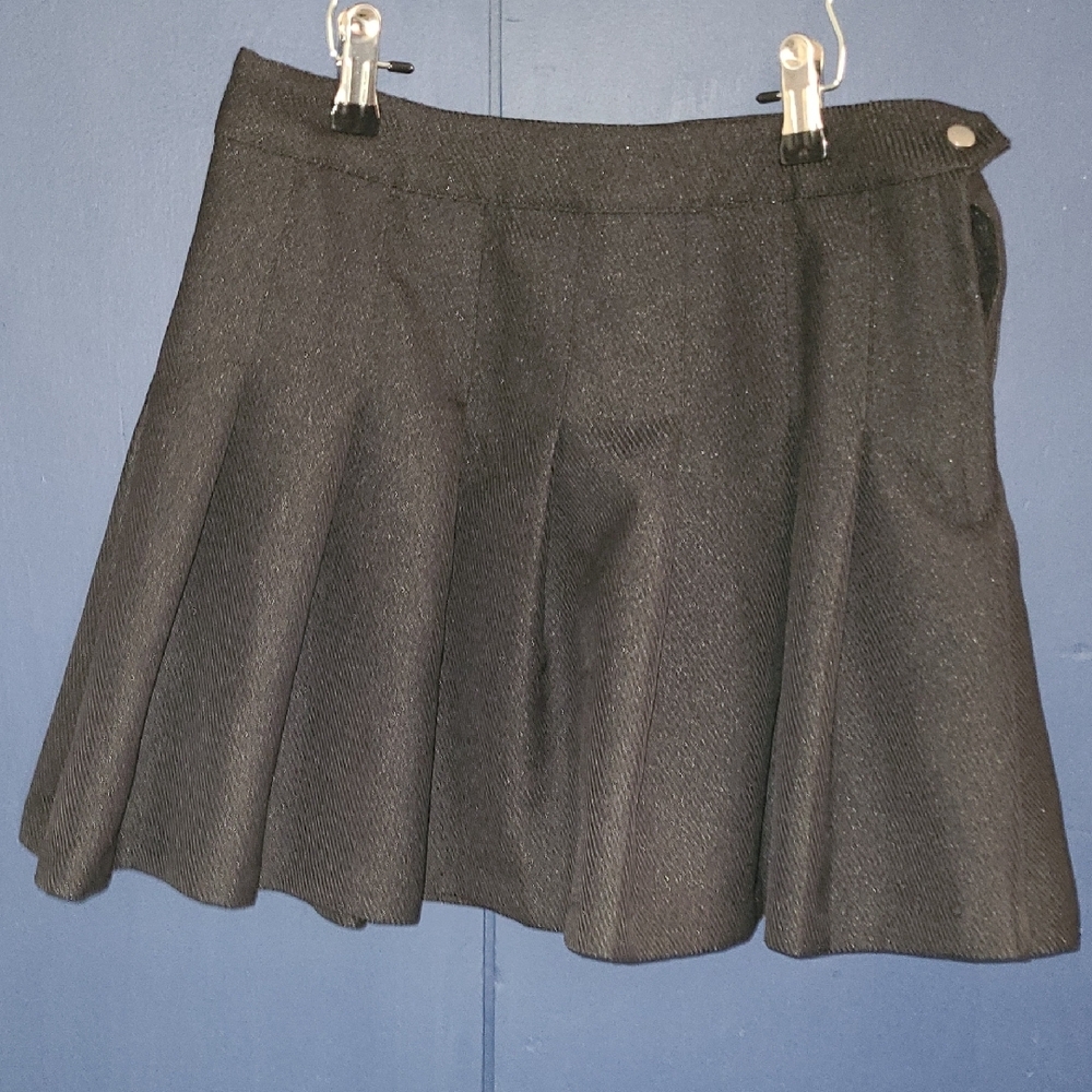 Black Pleated Skirt